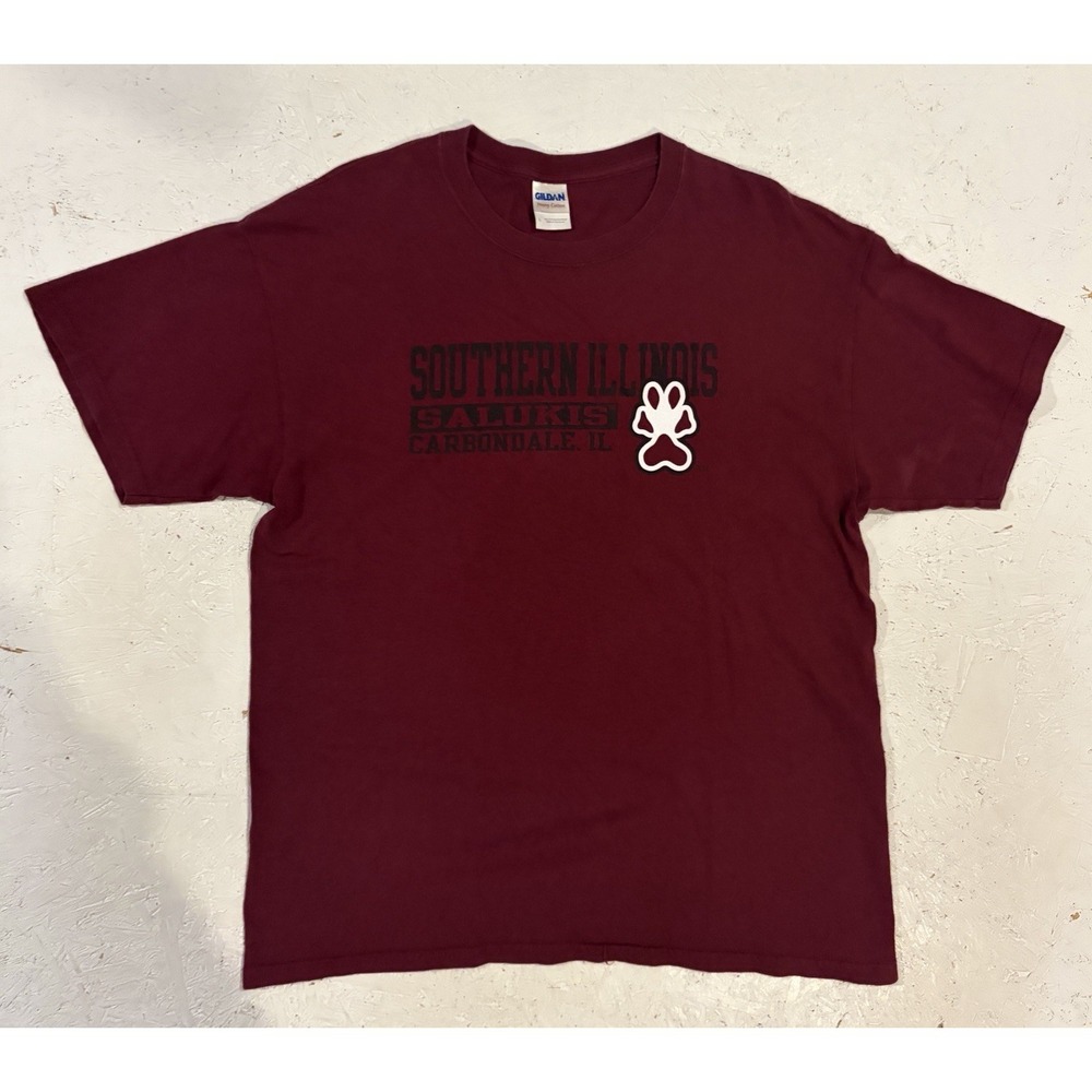 Vintage Y2K Southern Illinois Salukis‎ Shirt Mens Size L College Short Sleeve